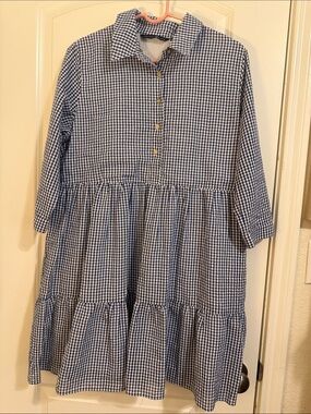 Duffield Lane Navy Gingham Murphy Dress
